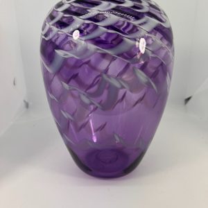 Purple glassblown Vase