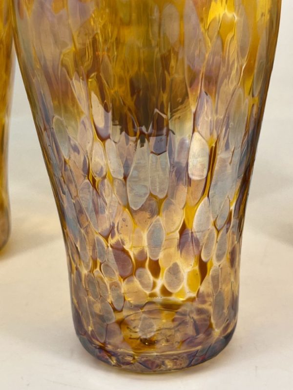 Schooner Glass - Irradised Old Gold