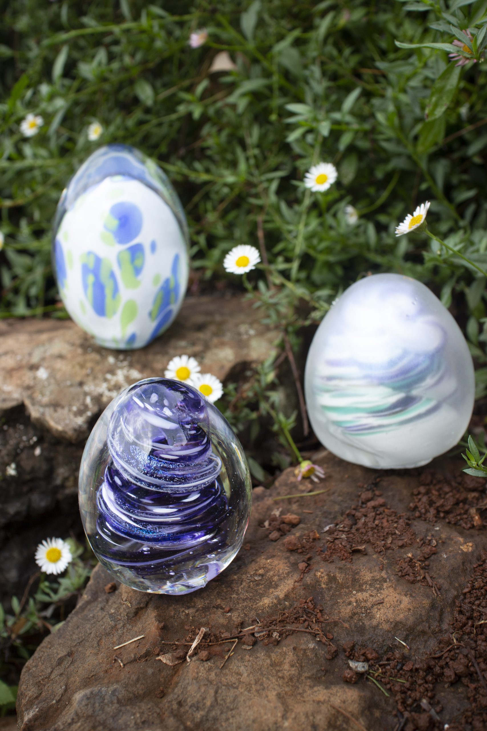 Glass Easter Eggs