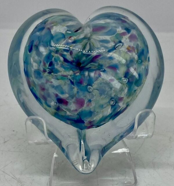 Glass Heart - Polka Dot Pastels