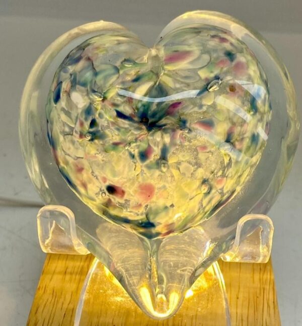 Glass Heart - Polka Dot Pastels