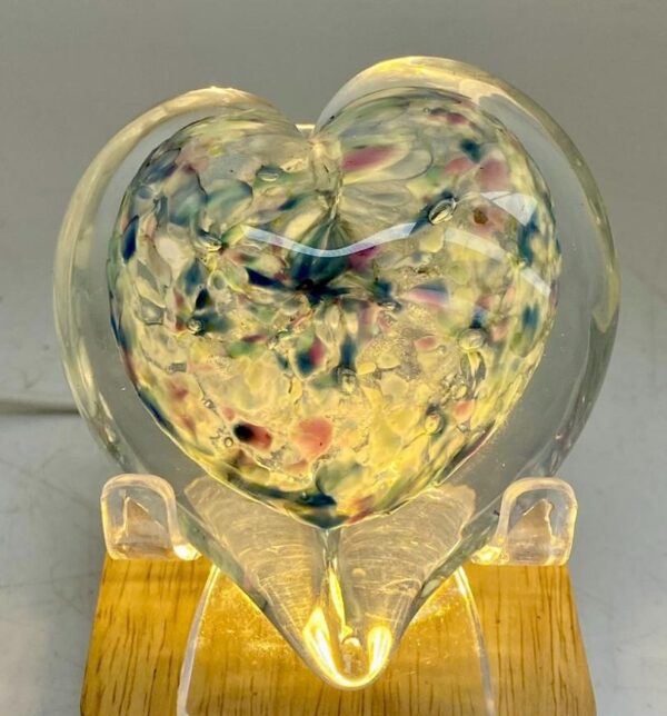 Glass Heart - Polka Dot Pastels