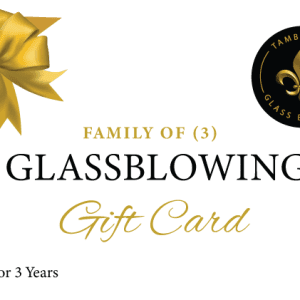 Glassblowing Family of 3 Gift Card