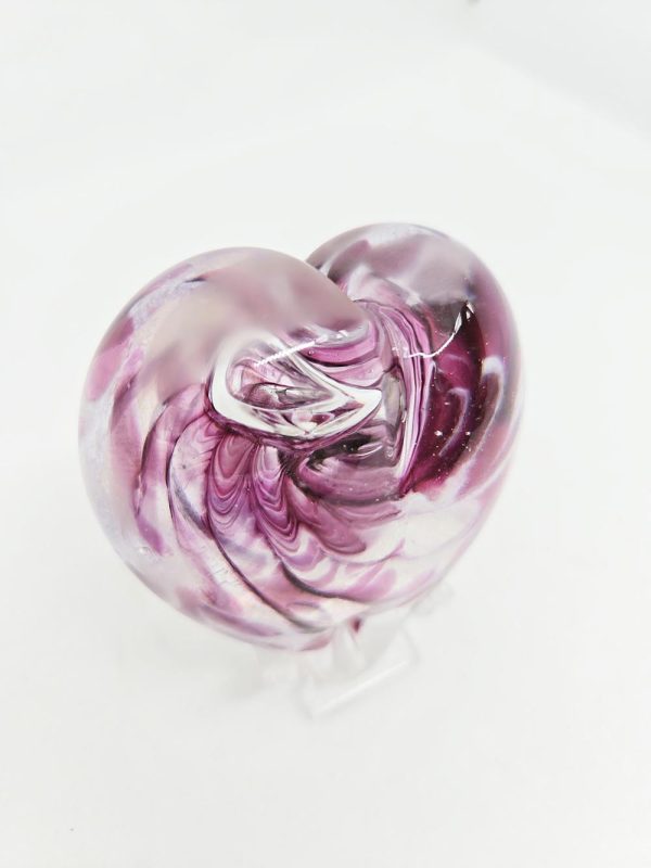 Small Purple Glass Heart - Image 2