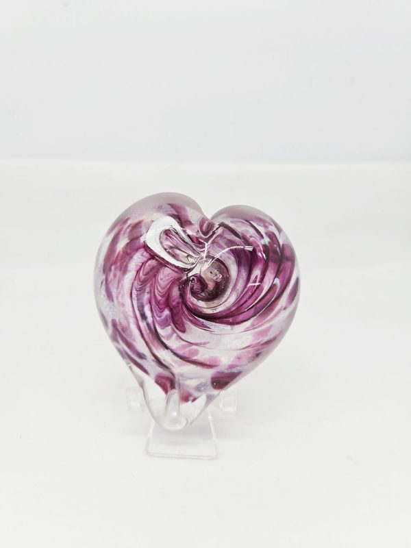 Small Purple Glass Heart