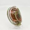Medium Red and Green Glass Heart - Image 2
