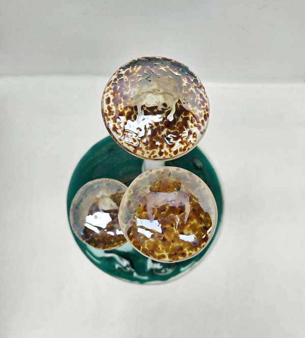 Gold Top Trio on Blown Dichro Base - Image 4