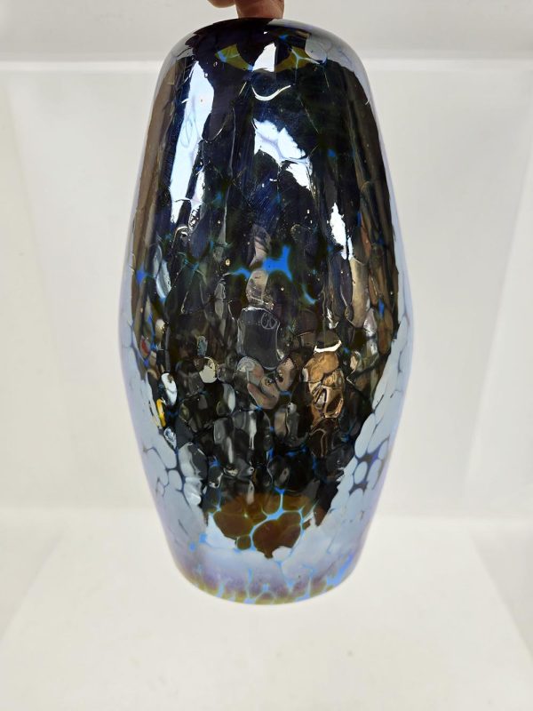 Metallic Blue Pendant Light