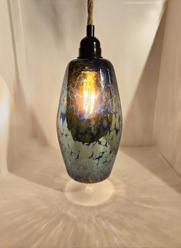 Metallic Blue Pendant Light - Image 2