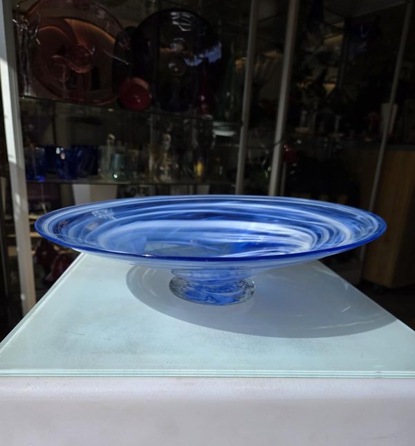 Blue White Swirl Platter - Image 3