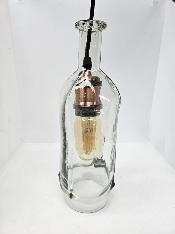 Tall Clear Bottle Pendant - Image 2