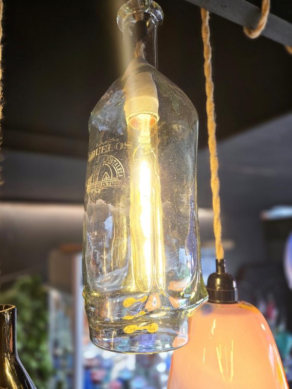 Tall Clear Bottle Pendant