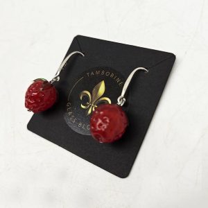 Earrings - Raspberry