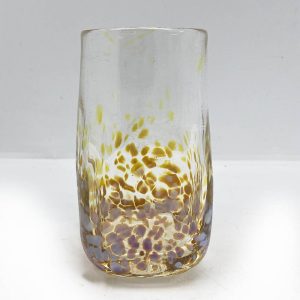 Metallic Amber Drinking Glass 1