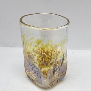 Metallic Amber Drinking Glass 2