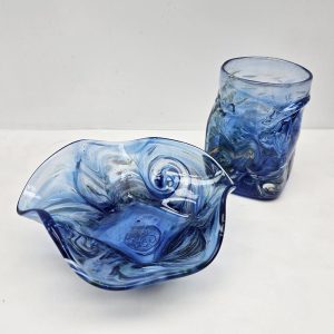 Mulled Rum Glass Set Blue Wave