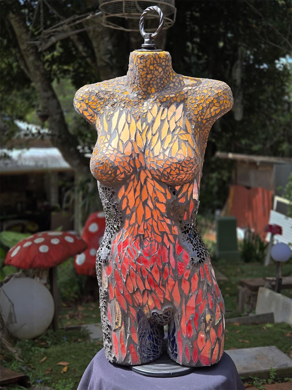 Fire Girl Sculpture