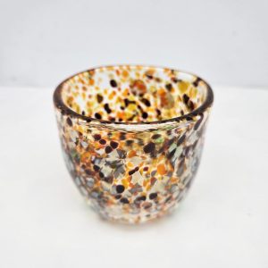 Gold Ruby Pumpkin Drinking Glass