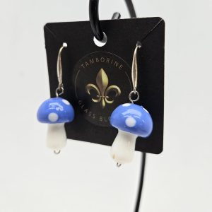 Earrings - Mushrooms - Blue