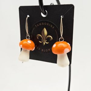 Earrings - Mushrooms - Orange