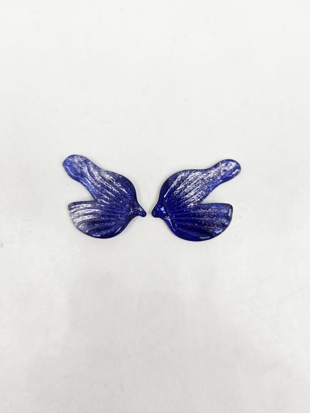 Handmade Glass Fairy Wings - Cobalt